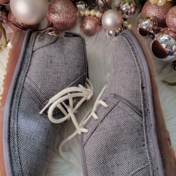 Women's Gray Ankle Boots - Picture 3 of 8